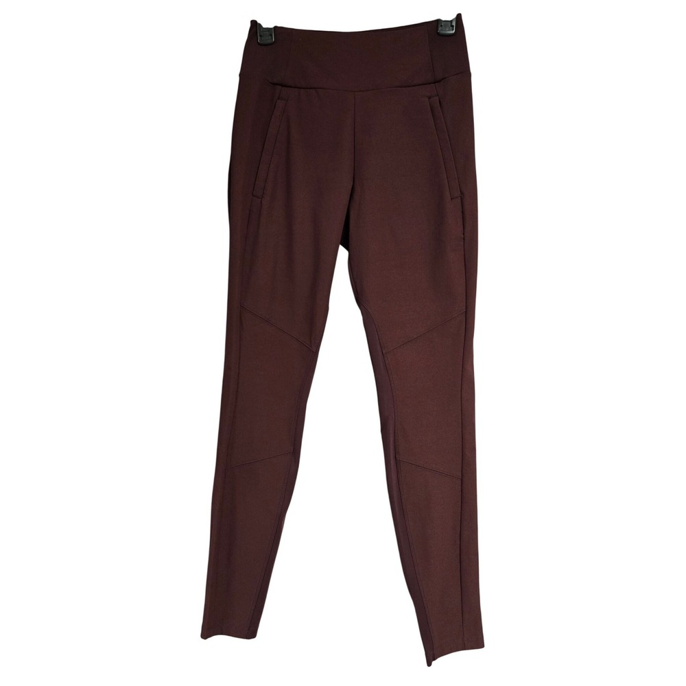 Athleta Headlands Hybrid Trek Tight Pants Burgundy Maroon Stretch Women's Size 4
